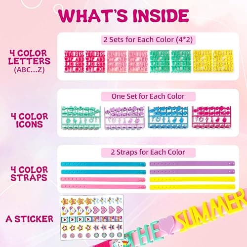 Dupamind Friendship Bracelet Making Kit for Girls, Christmas Gifts Art & Craft Kits for Kids, DIY Jewelry Making Kit, Birthday Present for Ages 4-12, Toy for Age 4, 5, 6, 7, 8, 9, 10, 11, 12 Years Old thumbnail 4