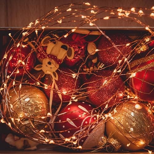 EMOS Guirlande Micro LED en Fil de Cuivre 2m, 20 LED à Pile CR2032 | Guirlande Lumineuse pour Chambre, Intérieur Deco pour Mariage, Noël, Fête, Blanc Chaud | Lot de 6 Pièces thumbnail 8