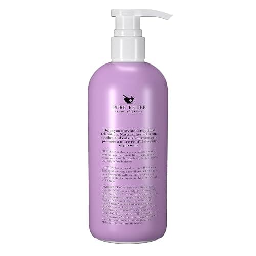 Pure Relief Lavender Sleep Body Lotion Shea Butter + Coconut Oil Body Cream Skin Care Moisturizer To Promote Better Rest W/Natural Soothing Herbal Extracts, Aromatherapy Night Cream, Large 16 Oz thumbnail 6