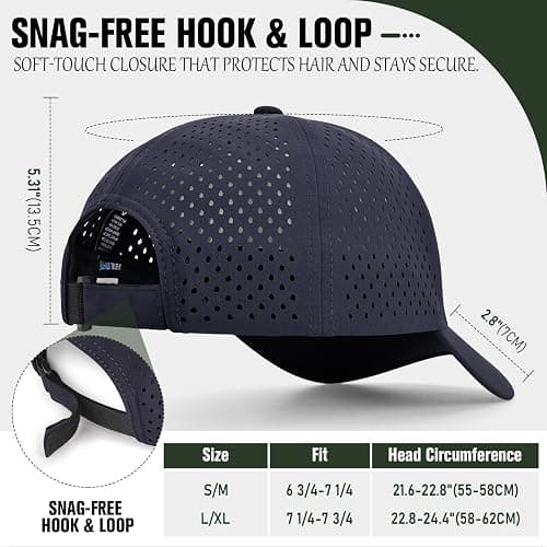 AOPREL Baseball Cap Breathable Mesh Golf Hat Quick Dry Adjustable Baseball Hats for Men and Women Sport Running Workout thumbnail 5