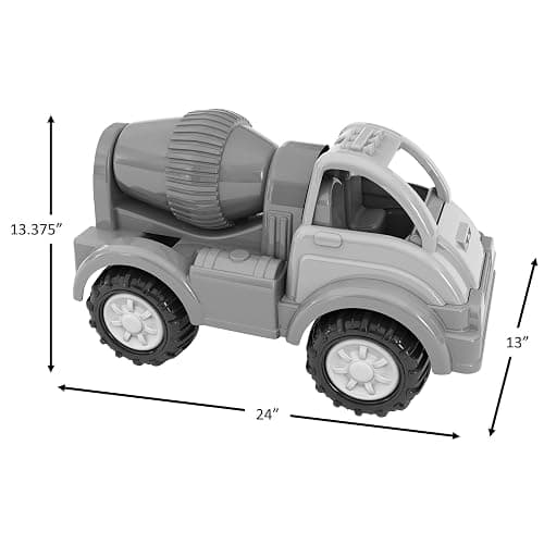 American Plastic Toys Gigantic Cement Mixer with Rotating Drum, Sturdy Wheels, Metal Axles & Made from Durable Plastic for Children 2 Years & Older thumbnail 2