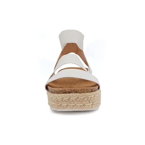 YOKI CHIARA-10 Strappy Womens Sandals With Espadrille Platform - Slip On Wedge Sandals For Women, Lightweight Comfortable Wedge Sandal thumbnail 5