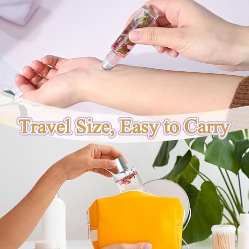 JUYRLE Perfume Making Kit- DIY Roller Perfume Making Kits for Women, Make Your Own Scent with Essential Oil, Bottle, Roller Fragrance Set, Fragrance Gifts for Women Girls thumbnail 4