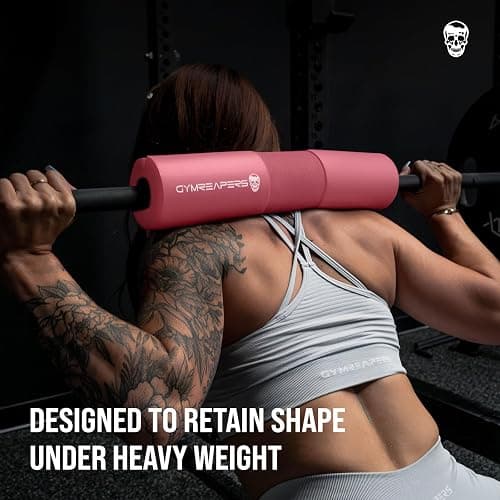 Gymreapers Barbell Squat Pad - Protective Bridge Pad for Hip Thrust, Squats, Lunges - Hip Support, Neck Protection for Bar - Pink thumbnail 2