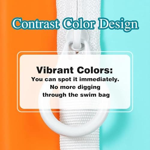 MSNATURALLY Swim Goggle Case For Swimming Goggles, Silicone Protective Cases with Drain Hole for Goggles - Blue and Orange thumbnail 3