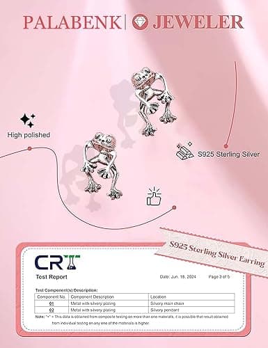 Frog Earrings Gift for Girls Kids Teen Girl Gifts Trendy Stuff Jewelry | Sterling Silver Post Hypoallergenic Stud Earrings, Cute Cool Stuff thumbnail 5