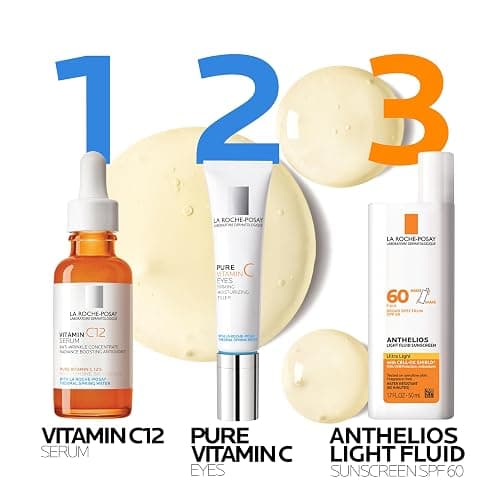 La Roche-Posay Pure 12% Vitamin C Serum For Face With Hyaluronic Acid & Salicylic Acid, Hydrating Face Serum, Boost Radiance & Reduce Wrinkles, 2 Formulas for Normal or Oily Skin Control thumbnail 10