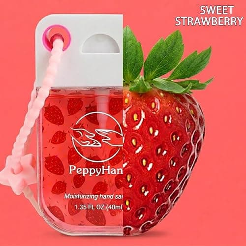 PeppyHands 8 Pcs Hydrating Hand Sanitizer Spray, 8 Scents, 10.8 FL. OZ. Portable Sanitizer Spray for Travel Size, 500-Sprays Each Multi-Flavor, Refillable Plastic Travel. (8Pcs) thumbnail 3