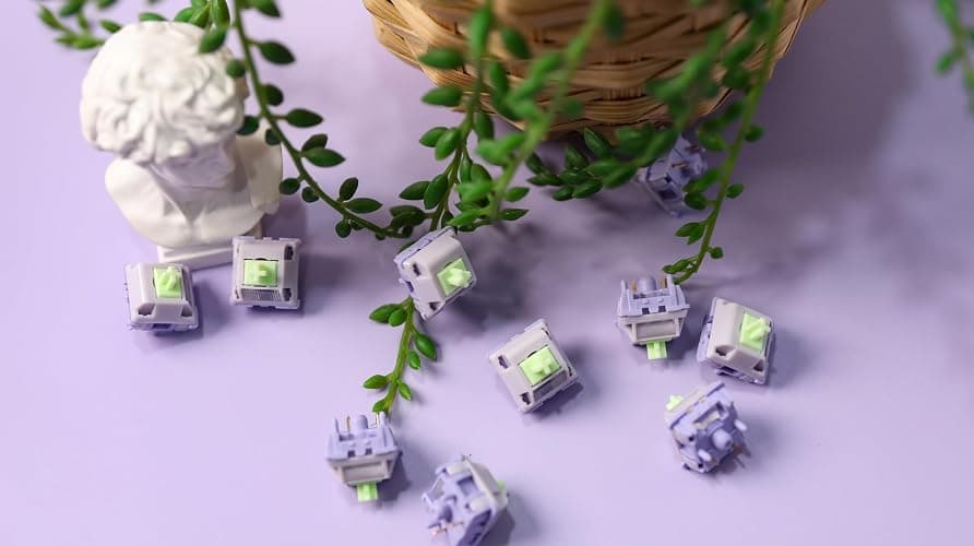 EPOMAKER Wisteria V2 Linear 38gf Keyboard Switches Set, with Light Diffuser, Pre-lubed, 5 Pin Creamy Switch, 35 Pieces for Mechanical Gaming Keyboards thumbnail 9