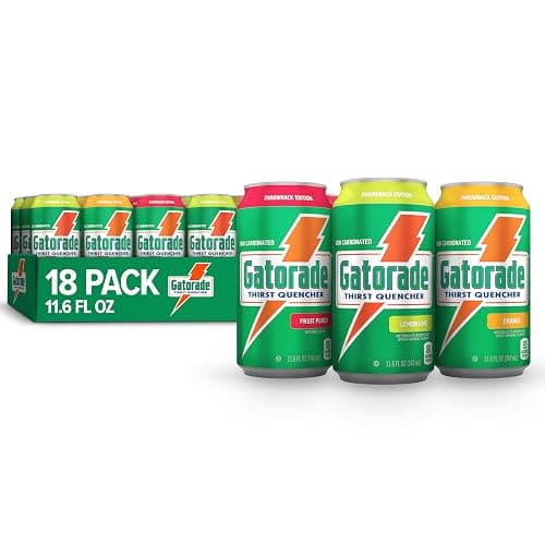 Gatorade Thirst Quencher, 3-Flavor Variety, 12 Fl Oz Cans (Pack of 18) - Image 1