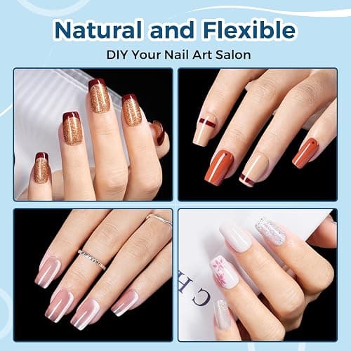 TOMICCA Short Square Nail Tips 510Pcs 15 Sizes Pre-Shaped Acrylic Nails Half Matte Clear Nails Press on Nails for Extension Nail Manicure Home DIY thumbnail 2