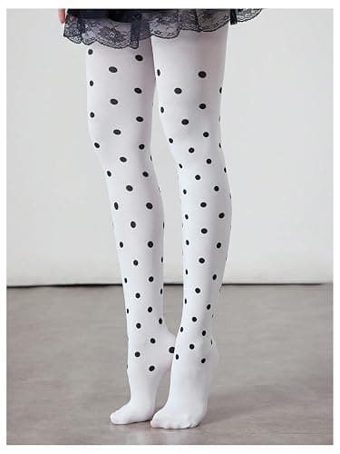 Floerns Women's Polka Dots Tights Cute Thigh High Pantyhose Stockings Leggings thumbnail 2