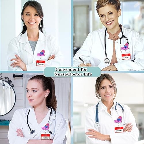 Generic Abamilaka Funny Uterus Badge Reel Holder OBGYN Ob Don't Ovary-Act Nurse Medical Badge Reels Retractable for Nurses Cute Glitter Acrylic CNA RN LPN PCT Nursing Student Badge Clip Gifts - Pink Don't Ovary-act thumbnail 7