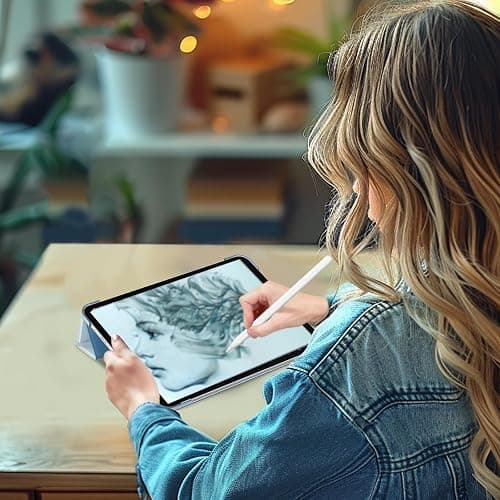 ProCase Smart Case for iPad Pro 11 Inch M5 2025/M4 2024 (Model: A3357/A3358/A3359/A2836/A2837/A3006), Slim Folio Stand Hard Back Shell Protective Tablet Cover for iPad Pro 11" 6th/5th Gen -Blue thumbnail 6