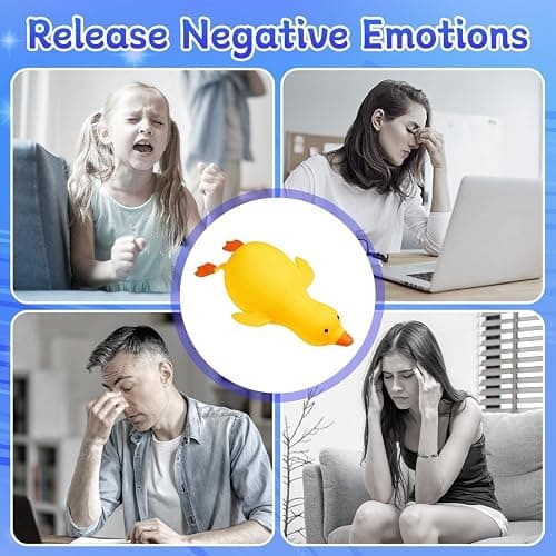 Duck Squish, Jumbo Pinch Toys for Kids, Cute Butter Stress Balls, Slow Rebound Ultra-Soft, Reusable Fidget Pinch Toys for Kid Boys Girls Teens Adult Women Men Kindergarten Birthday Christmas New Year thumbnail 4