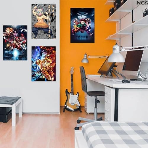 Babymiu Anime Wall Poster 8-Pack 11.5 x 16.5 INCH,Anime Gifts Merch Party Supplies Unframed Version HD Printing Poster for Room Club Wall Art Decor. thumbnail 6