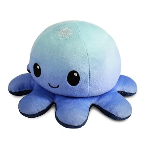 TeeTurtle - The Original Reversible Octopus Plushie - Day + Night - Cute Sensory Fidget Stuffed Animals That Show Your Mood thumbnail 3