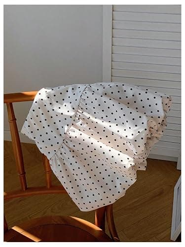 Milumia Women's Polka Dots Short Bubble Skirt Low Waist Ruffle Hem Mini Shirts thumbnail 5