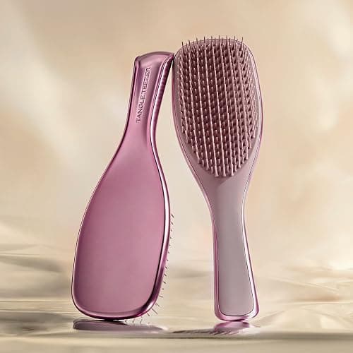 Tangle Teezer Chrome Ultimate Detangler Brush for Wet & Dry Hair, Eliminates Knots & Reduces Breakage for Straight to Curly Hair Types, Mauve thumbnail 2