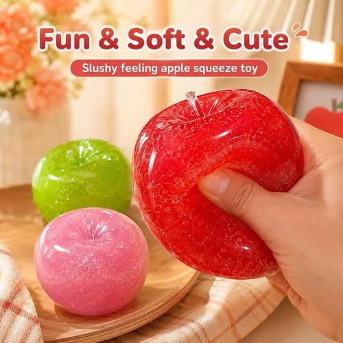 Slushy Apple Squishy, Slow-Rising Squishys Apple Stress Ball, Soft Slow Rising Ball for Adult use in Offices and Homes(Green) thumbnail 3