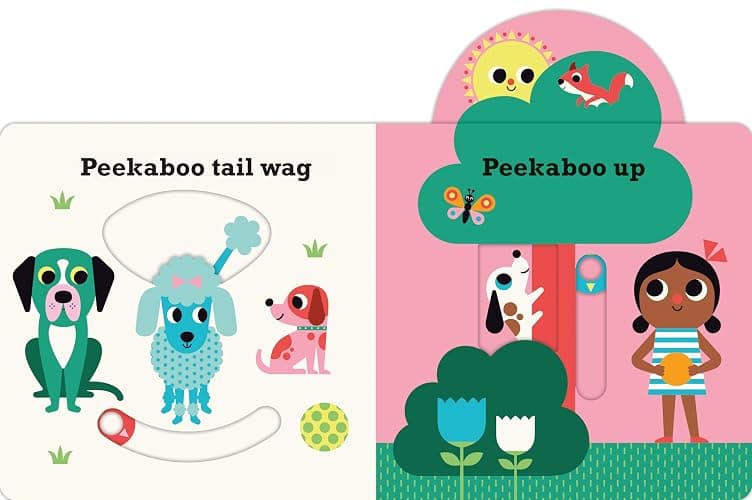 Peekaboo: Dog: (An Interactive Board Book for Babies & Toddlers with Mirror & Sliders to Push, Pull, or Turn. Cute Artwork Features Puppies Sleeping, Wagging Tails, & More.) thumbnail 3