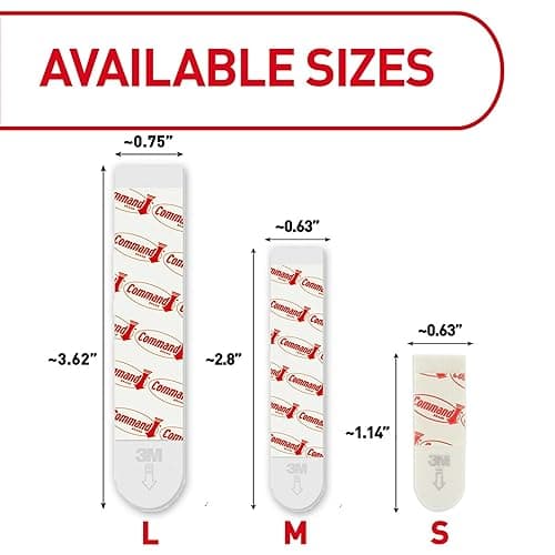 Command Medium Refill Strips, 36 Command Strips, Damage-Free Hanging, Reuse Medium Indoor Wall Hooks, No Tools Removable Adhesive for Home Decor thumbnail 3