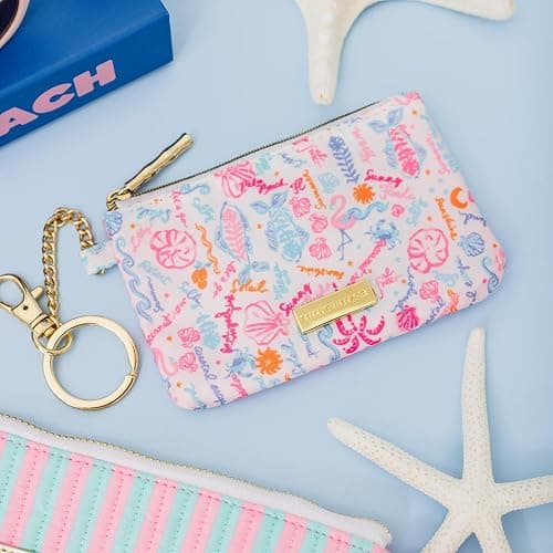 Lilly Pulitzer ID Holder Wallet, Wallet with Zip Close, Cute Card and ID Case for Women (Summer Serenade) thumbnail 2