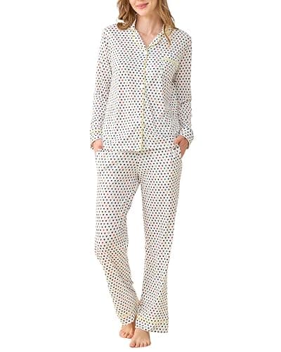 HMPEAIIY Women Y2k Monkey Pajamas Set Button Down Sleepwear Loungewear Pjs for Jammies Party Christmas Thanksgiving Gift - Image 1