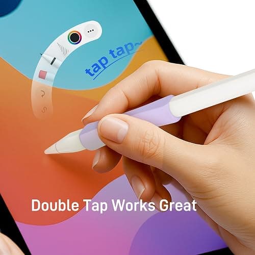 ELETIUO 3 Pack Ergonomic Silicone Grips Compatible with Apple Pencil 2nd/USB-C/Pro,Soft Protective Sleeve Holder,Anti-Slip Cover for iPad Pro 11/12.9 inch,Purple thumbnail 5