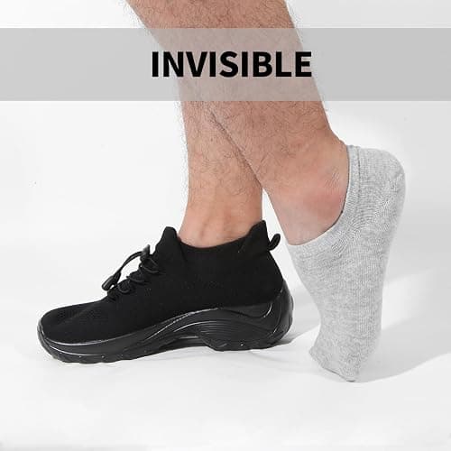 Nroktia 6/10 Pairs Non Slip No Show Socks Womens and Mens Low Cut Invisible Liner Ankle Socks thumbnail 4