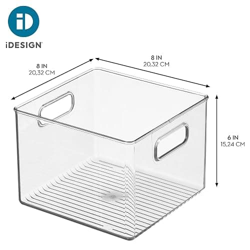 iDesign Pantry Storage Bin with Handles for Kitchen Cabinets or Fridge - Clear - Made in USA thumbnail 3