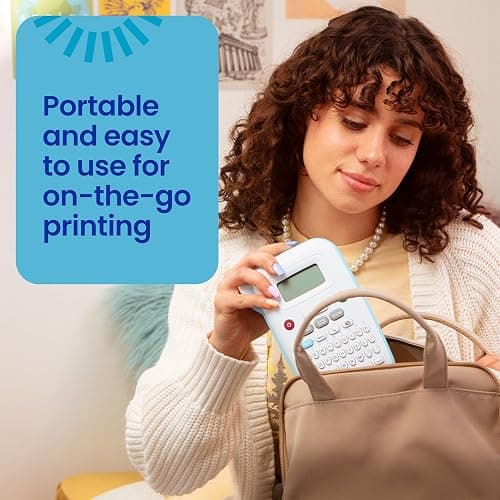 Brother P-Touch PT-N10 Personal Handheld Label Maker, Portable and Prints, P-Touch Btag ~½” (12mm) Wide Color Personalized Label Tapes, thumbnail 4