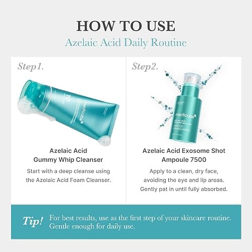 medicube Azelaic Acid Exosome Shot Serum 7500 – Deep Hydration for Smooth, Even Skin Texture | Use for After Spot Care, with Azelaic Acid, Niacinamide | Korean Skincare, 30ml / 1.01 fl.oz thumbnail 5