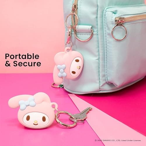 iFace Sanrio Friends Special Edition Silicone Protective Cover [ Compatible with Apple AirTag/AirTag 2 ][Cute Character Case Holder] [Carabiner Keychain Clip Included] - My Melody thumbnail 3