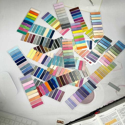 ELII 3600pcs Book Tabs,Writable Translucent Tabs for Annotating Books,Transparent Sticky Notes Page Markers for Notebooks, Writable and Repositionable Book Flags Strip Index Tabs thumbnail 8