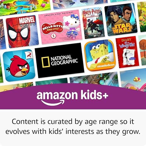Amazon Fire HD 10 Kids Pro tablet (newest model) ages 6-12. Bright 10.1" HD screen, includes ad-free content, robust parental controls, 13-hr battery and slim case for older kids, 32 GB, Nebula thumbnail 3
