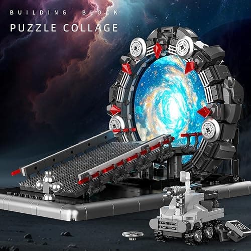 Beamryx Tunnel Mirror Building Blocks Toy, Tunnel Ring Model with Battle Vehicle, Gifts for Sci-Fi Movie Lovers, Boys and Girls 6+ (855Pcs) Compatible with Lego thumbnail 4