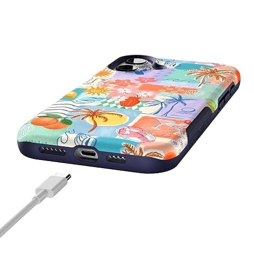 Casely iPhone 16 Case | Tropical Heat | Beachy Collage | Compatible with MagSafe | Bold Protective Design thumbnail 5