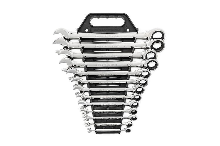 GEARWRENCH 13 Piece 12 Point Ratcheting Combination Wrench Set SAE | 9312 - Image 1