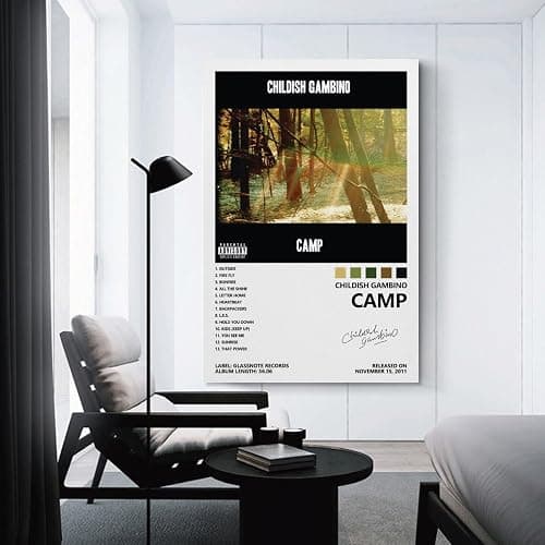 CHAUE Childish Poster Gambino Camp Album Cover Poster for Bedroom Aesthetic Canvas Art Wall Decor 12x18inch(30x45cm) thumbnail 3