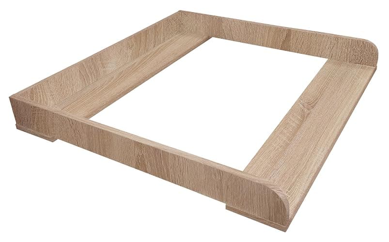 Shefa Kids Wickelaufsatz 800 für Ikea Kommode der Serien MALM, HEMNES und NORDLI, Universal, Eiche thumbnail 5