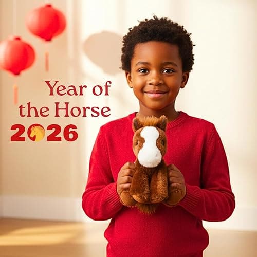 The Petting Zoo Floppy Horse Stuffed Animal Plushie, Gifts for Kids, Wild Onez Wildlife Animals, Horse Plush Toy 8 inches thumbnail 10