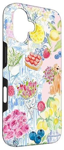 Aesthetic European Summer Floral Flowers Preppy Collage Case for iPhone 16 thumbnail 3