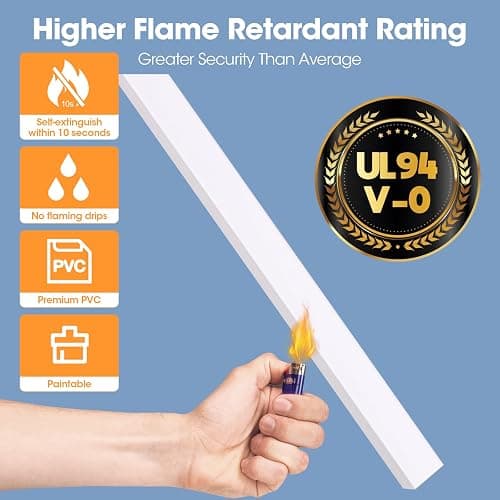 YesBes 116in Cord Hider Kit, Cord Covers for Wires on Wall, Paintable Cable Raceway, Cord Hider for Wall Mount tv, tv Cable Hider Wall kit, Wire Covers for Cords, W0.96in X H0.57in, White - Image 1