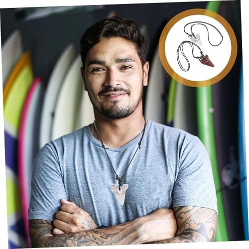 KESYOO Men's Necklace 2pcs Adjustable Resin Pendant Surfer Jewelry Beach Travel Accessories thumbnail 8