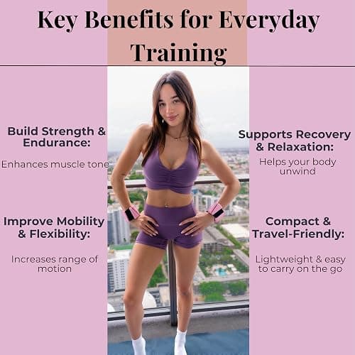 AMOYOU Wrist & Ankle Weights for Women – 2 lb Ankle Weights (Set of 2, 1 lb Each) | Arm Weights for Women | Leg Weights for Walking, Yoga, Cardio & Strength Training thumbnail 5