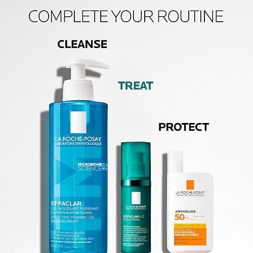 La Roche-Posay Effaclar A.Z. Gel-Cream, Trattamento Anti-Imperfezioni e Anti-Invecchiamento, Purifica la Pelle, Corregge le Macchie Pigmentarie, Arricchito con Acido Azelaico e Acido Ialuronico, 40 ml thumbnail 7