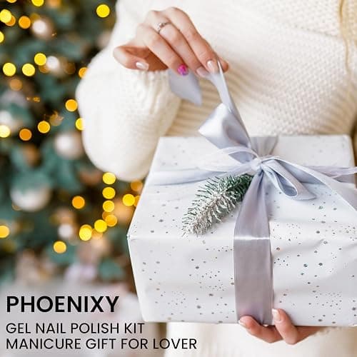 Phoenixy Gel Nail Polish Set, 42PCS Gel Nail Polish | 36 Colors Gel Nail Varnish, 6 Glossy Matte Glitter Golden Base Top Coat, Summer Spring Gel Polish Set Gift for Women thumbnail 8