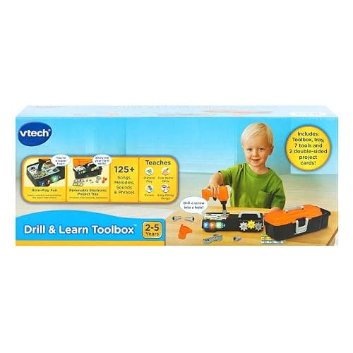 VTech Drill and Learn Toolbox , Orange thumbnail 9