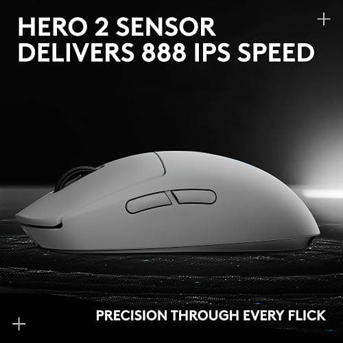 Logitech G PRO 2 Lightspeed Wireless Gaming Mouse, Right- or Left-Handed Mouse with up to 4 Customizable and Switchable Magnetic Side Buttons, 44K DPI Sensor, USB-C Charging, for PC/Mac - White thumbnail 11